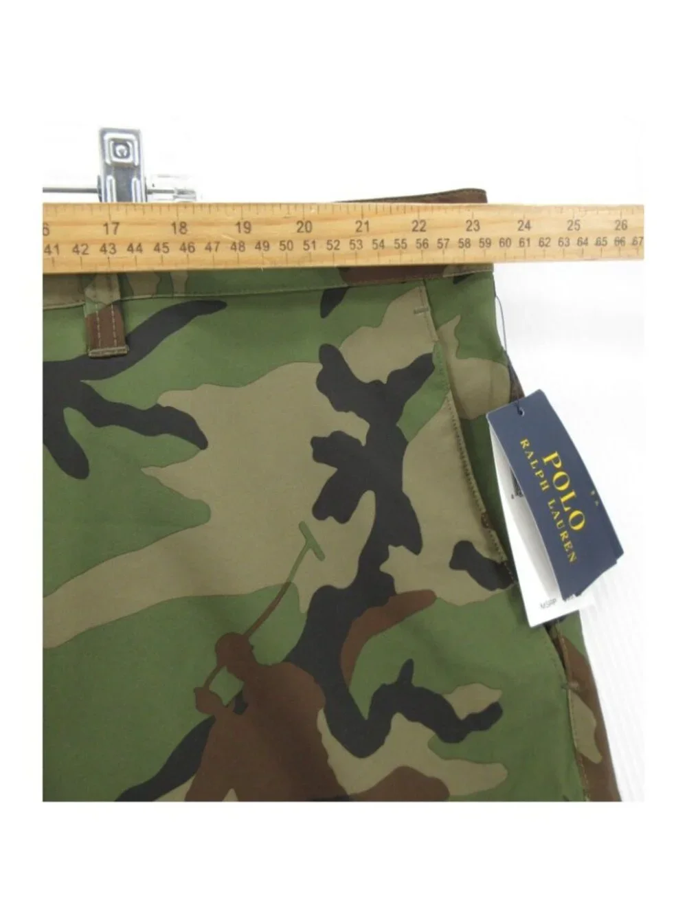 Polo Ralph Lauren Shorts 44B Big Chino Camo Stretch Performance Pony